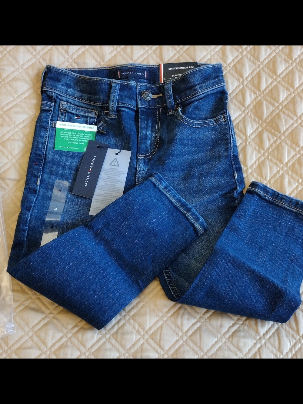 Tommy Hilfiger Indigo Blue Kids Stretch Denim Jeans